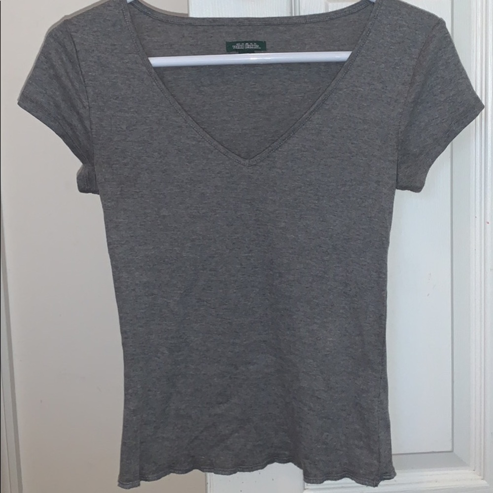 Grey Target v-neck